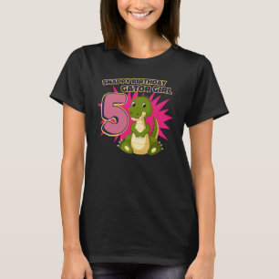Snappy 5th Birthday Gator Girl T-Shirt