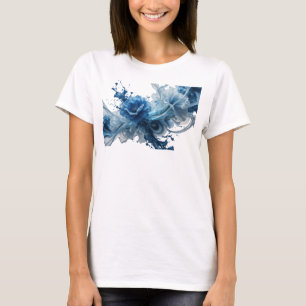 Snappy Blue ABSTRACT ART Fashion Print T-Shirt