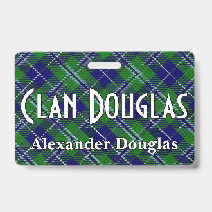 Snappy Clan Douglas Tartan ID Badge