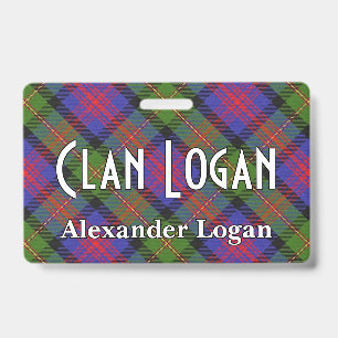 Snappy Clan Logan Tartan ID Badge