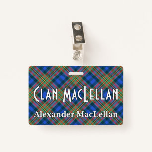 Snappy Clan MacLellan Tartan ID Badge