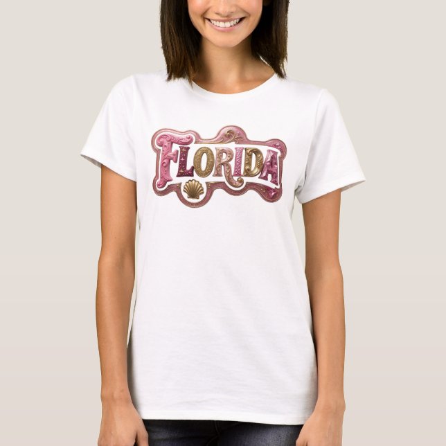 Snappy Gold FLORIDA Statement Tee (Front)