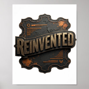 Snappy Gold REINVENTED Artistic Motif Poster