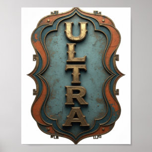 Snappy Gold ULTRA Modern Design Poster