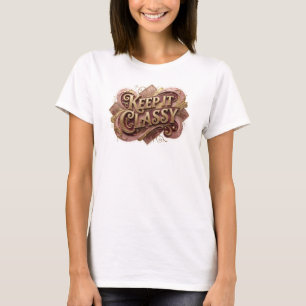 Snappy Orange KEEP IT CLASSY Wearable Art T-Shirt