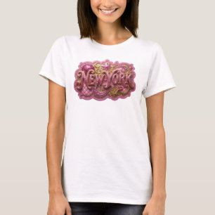 Snappy Pink NEW YORK Quote Shirt