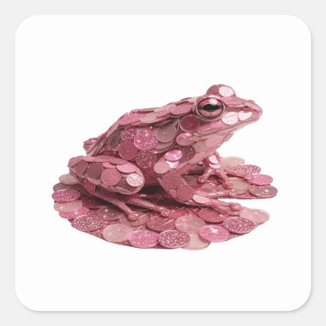 Snappy Pink PINK FROG Sticker Motif (Front)