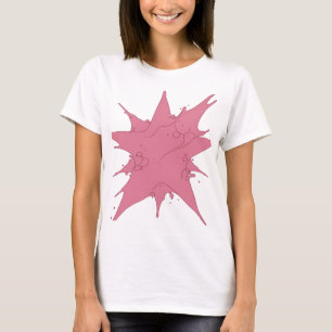 Snappy Pink PINK SPLASH Text Design T-Shirt