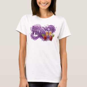 Snappy Purple BRUNCH TIME Statement Tee
