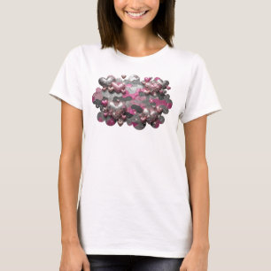 Snappy Red LOVE IS IN THE AIR 3D Text Art T-Shirt