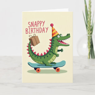 Snappy Reptile Birthday Card