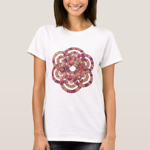 Snappy Silver ABSTRACT ART Artistic Motif T-Shirt