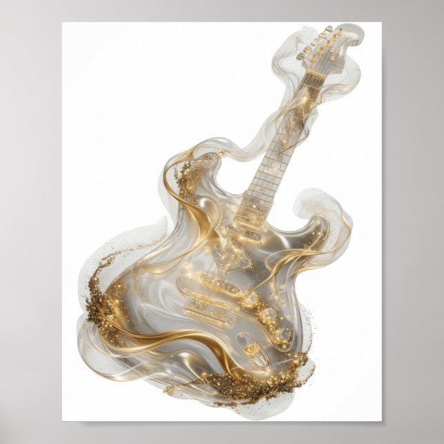 Snappy Silver ABSTRACT ART Fashion Print (Front)