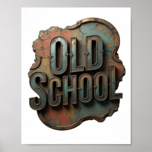 Snappy Silver OLD SCHOOL Print