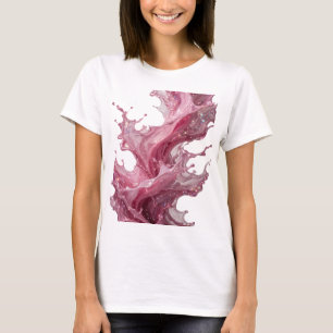 Snappy Silver PINK LIQUID SPLASH Graphic Tee