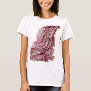 Snappy Silver PINK PAPER FLOWERS Quote Design T-Shirt