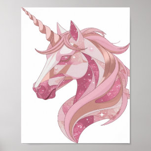 Snappy Silver UNICORN Design Poster