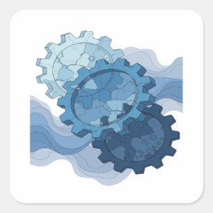 Snappy Silver WATER POWERED GEAR SYSTEM Sticker