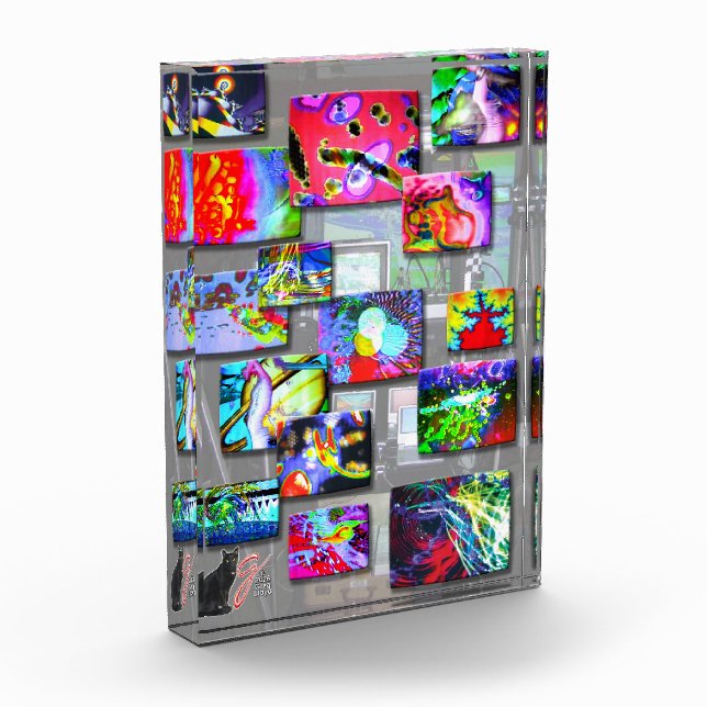 Snaps Colour Illustration Acrylic Block (Left)