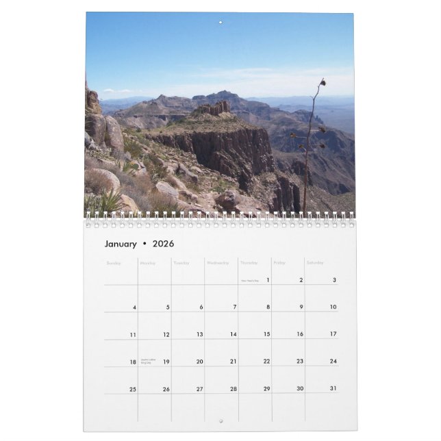 Snapshots Calendar (Jan 2026)