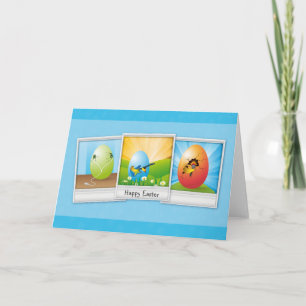 Snapshots of musical easter eggs holiday card