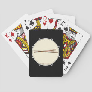 Snare Drum Drumsticks Custom Playing Cards Deck