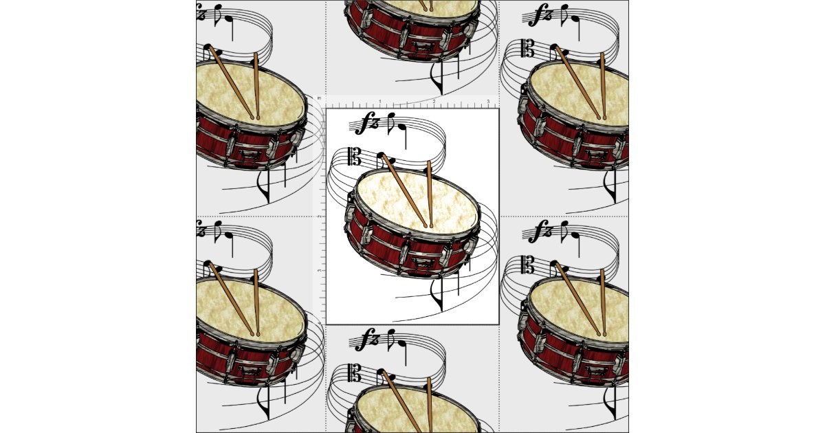 Snare Drum Fabric Zazzle