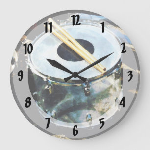 Snare Drum Large Clock
