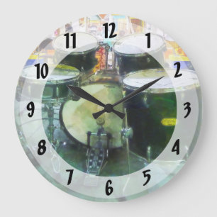 Snare Drum Set Large Clock