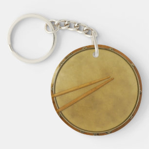 Snare Drum with Sticks Key Ring
