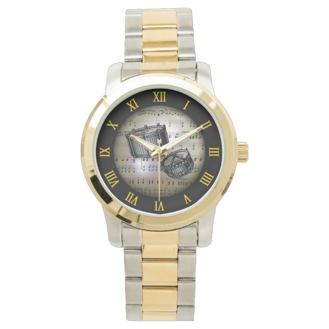 Snare Drums ~ Background “The Musical Planet” * ~ Watch (Front)