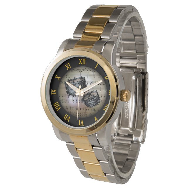 Snare Drums ~ Background “The Musical Planet” * ~ Watch (Angled)