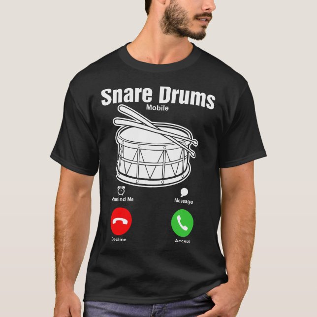 Snare Drums Mobile Tshirt (Front)