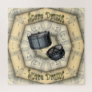 Snare Drums ~ Strange Musical Design ~ Unique ~ Jigsaw Puzzle