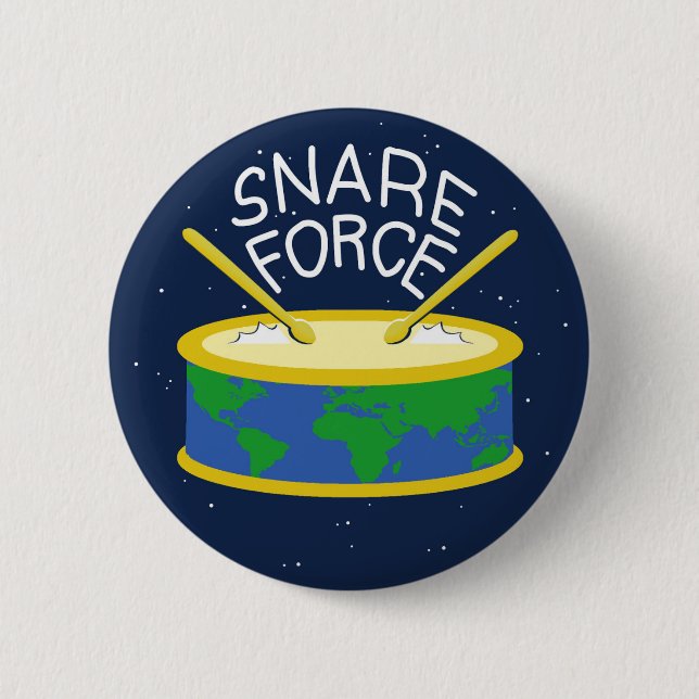 Snare Force 6 Cm Round Badge (Front)
