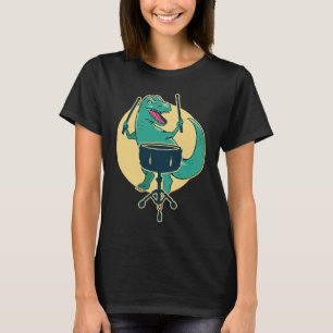 Snare Saurus Percussion Snare Drummer T-Shirt