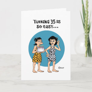 Snarky 35th Female Birthday Card