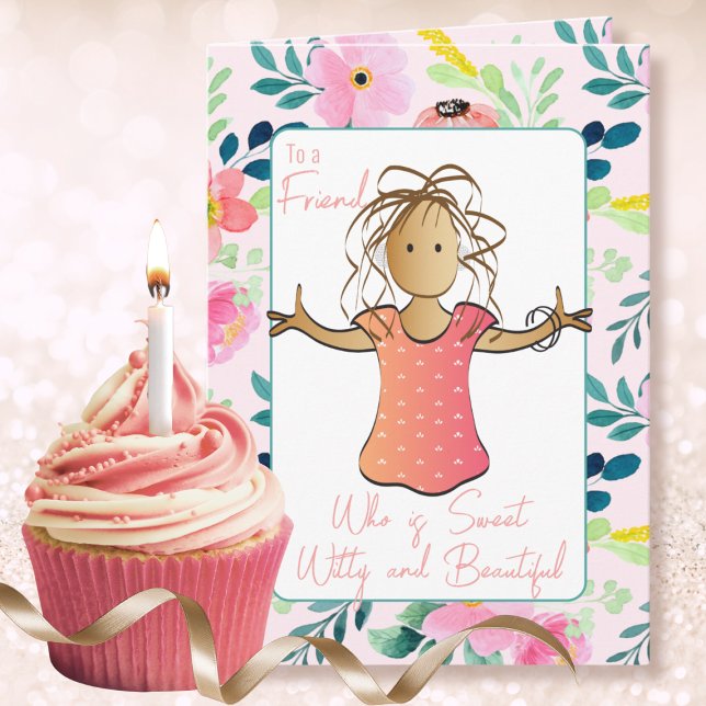 Snarky 40th Female Cartoon Sassy Birthday Card (Creator Uploaded)