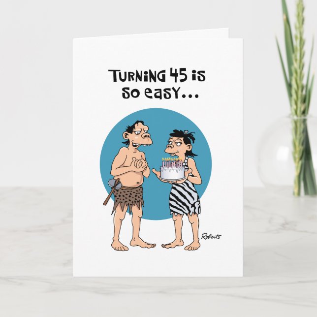 Snarky 45th Birthday Card (Front)