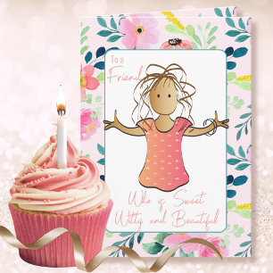 Snarky 60th Female Cartoon Sassy Birthday Card