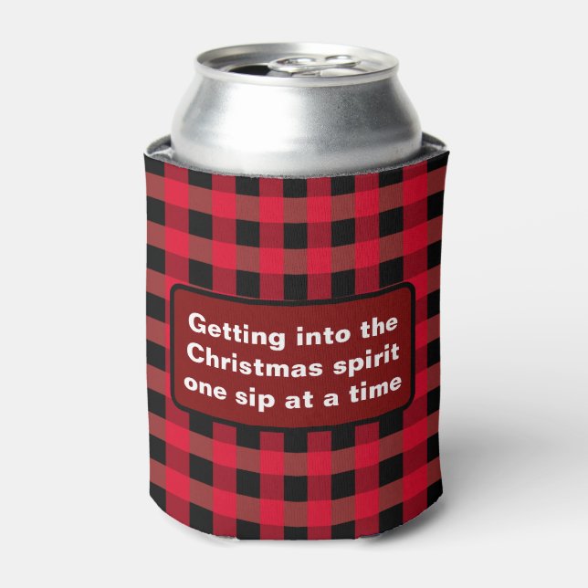 Snarky Christmas Spirit  Can Cooler (Can Front)