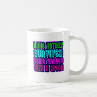 Snarky Eighties Spoon Funny Parody Slogan Coffee Mug