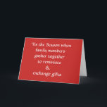 Snarky Funny Family Holiday<br><div class="desc">The perfect Snarky Holiday Card for Snarky Families of any religious persuasion! (100% of ALL PROFITS are donated to The Breast Cancer Research Foundation)</div>