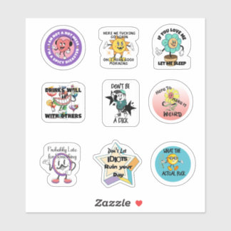 Snarky Funny Vinyl Stickers