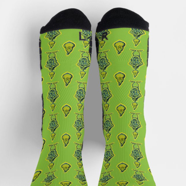 Snarky Grinch | Funny I'm Only Talking to My Dog T Socks (Top)