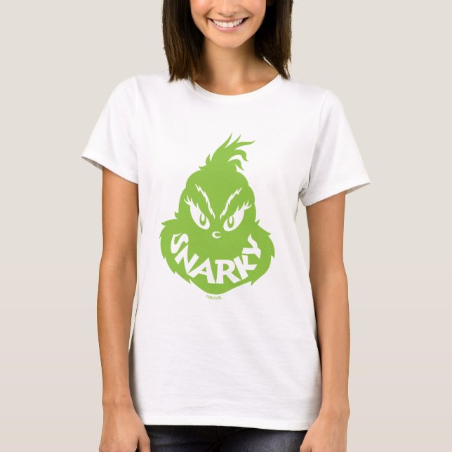 Snarky Grinch | Grinch Face T-Shirt (Front)
