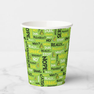 Snarky Grinch Grinch Snarky Phrase Pattern Paper Cups