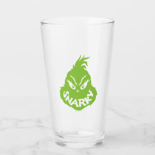 Snarky Grinch   The Grinch Face Glass