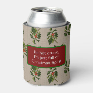Snarky Holiday Holly Berry Can Cooler