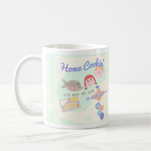 Snarky Home Cooking Saying Retro Kids Coffee Mug